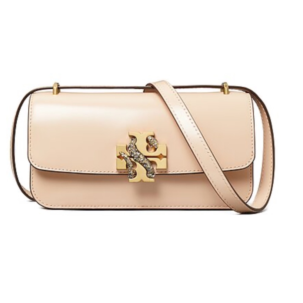 Tory Burch Eleanor E/W Rectangular Snake Crystal … - image 11